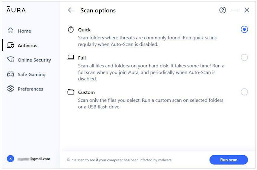 Antivirus Software Aura